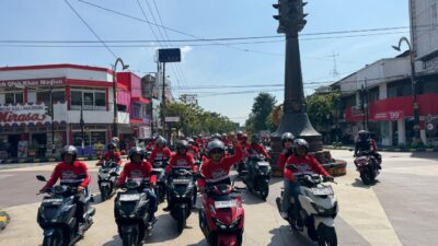 1000 Riders Sukseskan MPM Honda Jatim Parade Vario160 di Madiun